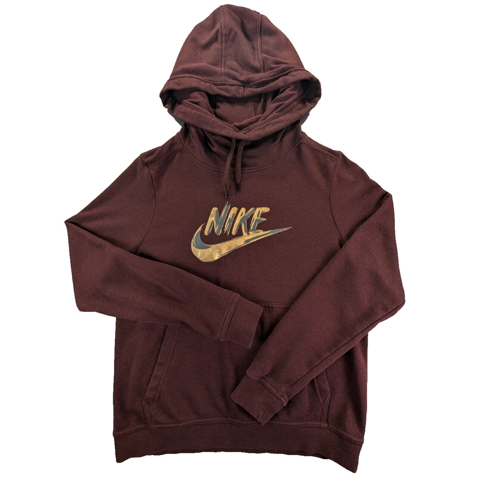 Nike Hoodie Small Women's Funnel Neck Pullover Sweatshirt Casual Sportswear